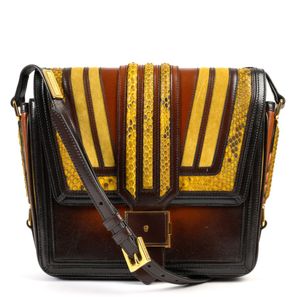 公式の店舗 BURBERRY PRORSUM イタリア製 レザーポーチ新品未