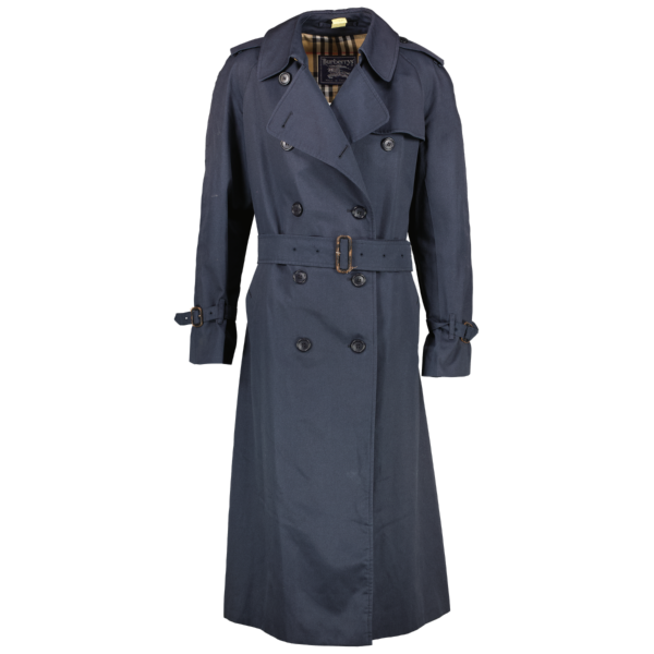 Burberry trench hotsell coat navy blue