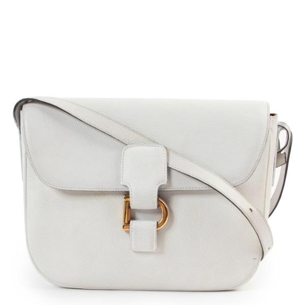Delvaux White Leather Crossbody Labellov Buy and Sell Authentic Luxury