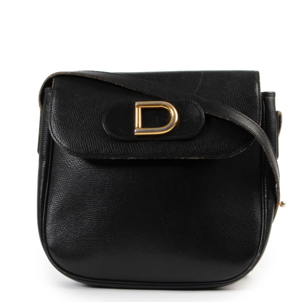 ◆VALLUAT◆ Dellua mini bagBlack 4-61 Delvaux Black Leather D Crossbody ○ Labellov ○ Buy and