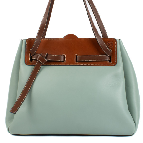 Loewe Two Tone Large Lazo Bag Labellov Buy and Sell Authentic Luxury