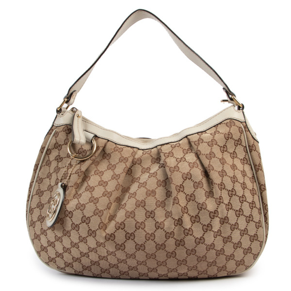 【送料&関税込】Gucci Leather Handbag With l Detail Gucci GG Shoulder Bag with Leather Trim – Ask Me Wear