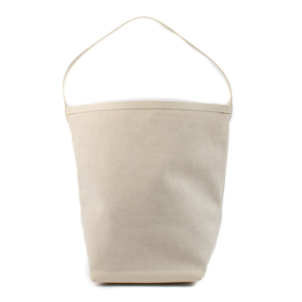 The Row Cream Canvas Large Park N/S Tote Bag ○ Labellov