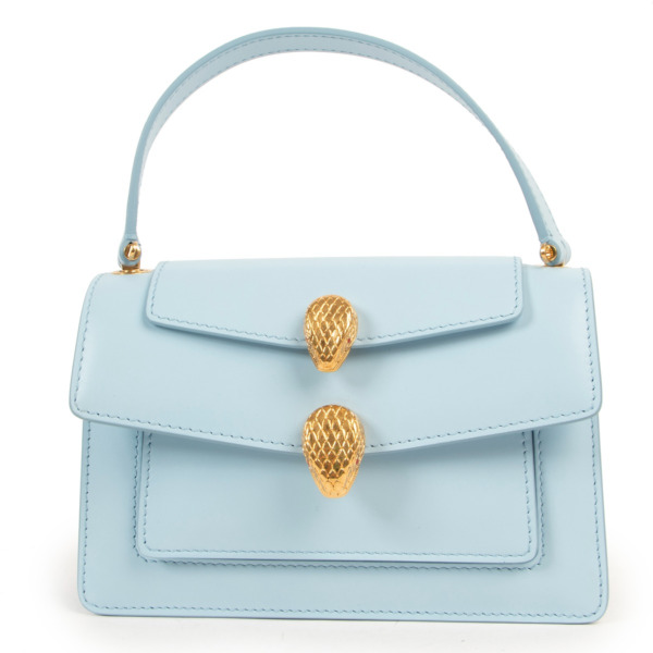 Bulgari x Alexander Wang Baby Blue Serpenti Belt/Crossbody Bag Labellov ...