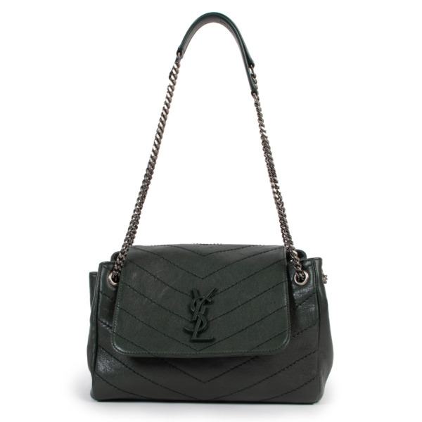Saint Laurent Green Small Nolita Shoulder bag Labellov Buy and Sell Authentic Luxury