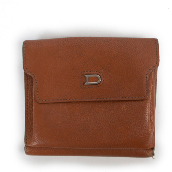 Delvaux Cognac Leather Wallet Labellov Buy and Sell Authentic Luxury