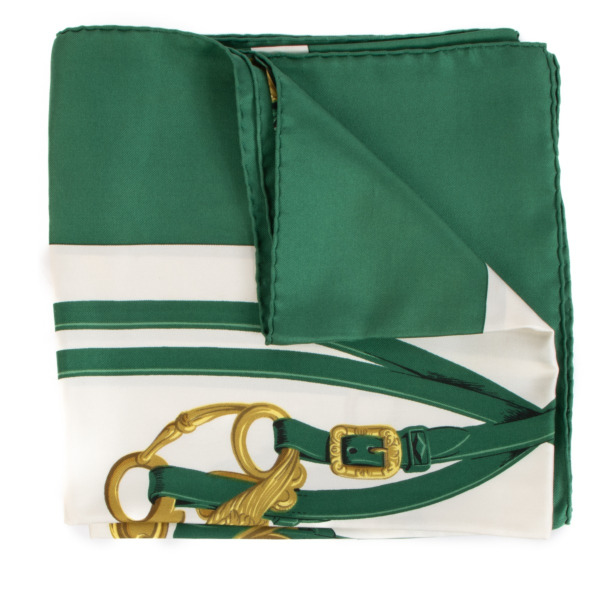 Hermès Green Brides de Gala Carré 90 Silk Scarf ○ Labellov ○ Buy