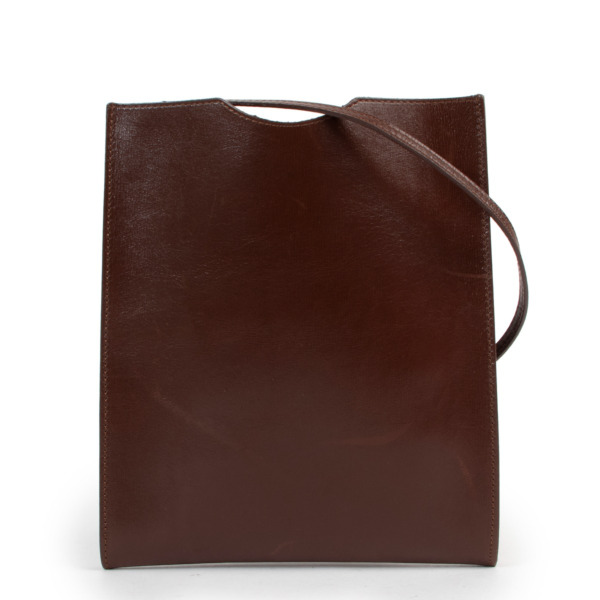 Hermès Onimetu Pochette Brown Box Leather Mini Shoulder Bag