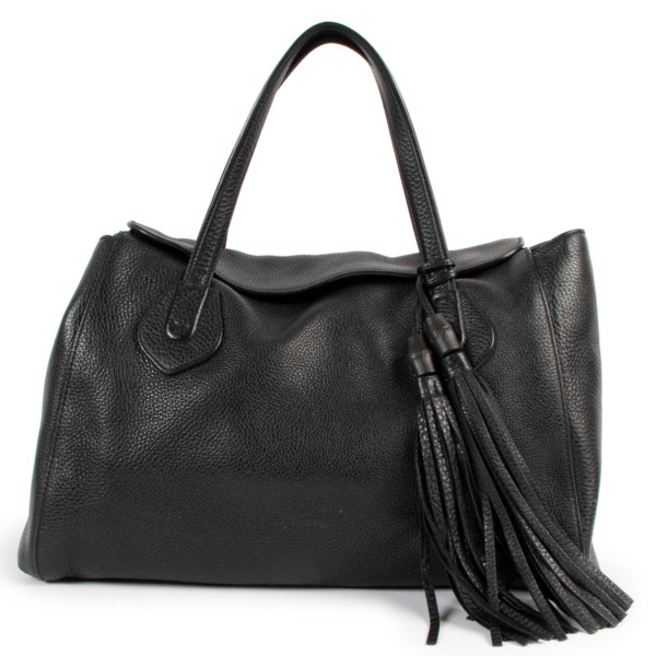 Gucci black purse with tassels 2025