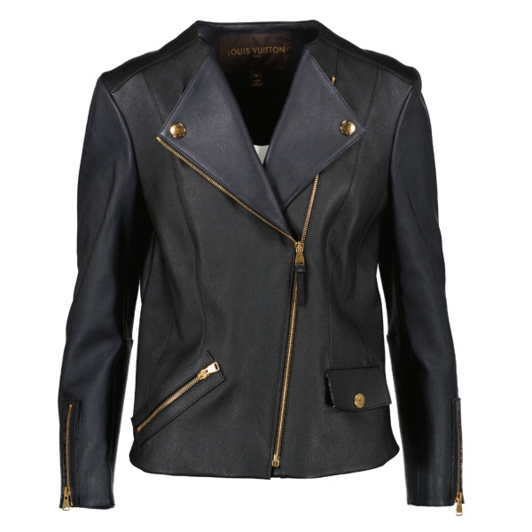Leather jacket Louis Vuitton Black size 38 IT in Leather - 32340364