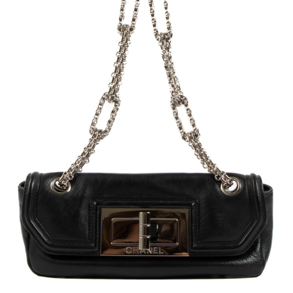 Chanel Black Mademoiselle Lock Bijoux Chain Flap Bag ○ Labellov