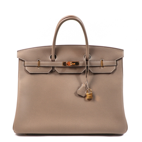 Hermes Birkin 40 HAC Etoupe Togo Gold Hardware #D - Vendome Monte Carlo