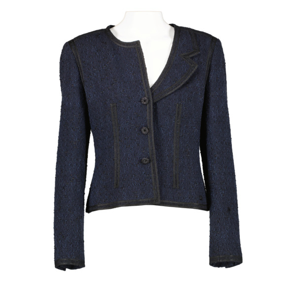 Chanel 02C Asymmetric Collar Double Breasted Tweed Jacket Labellov Buy ...