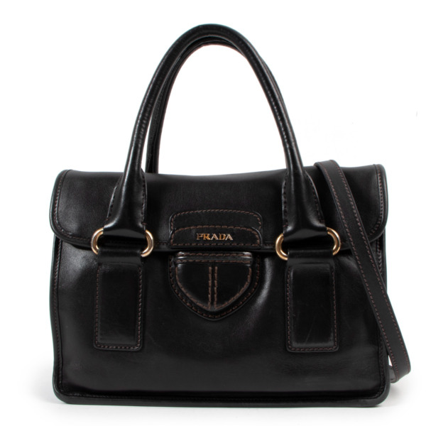 ハンドバッグ Prada City Leather Small Handbag Prada Black City Calf Small Handbag ○ Labellov ○ Buy and