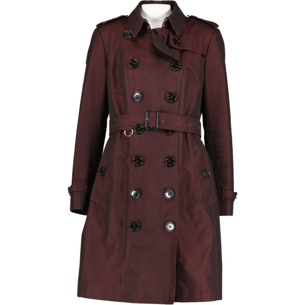 Burberry Burgundy Trench Coat With Wool Lining Labellov Buy and Sell ...