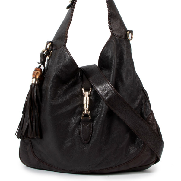バッグ GUCCI Jackie hand bag all leather black Gucci Jackie 1961 large bag in black leather | GUCCI® US