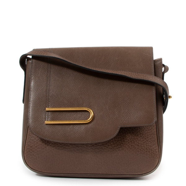 Delvaux Taupe Leather Vintage Crossbody Bag Labellov Buy and Sell ...