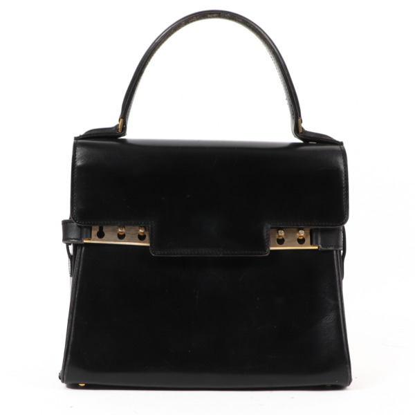 Delvaux Tempête PM Vintage Black Box Calf Hand Bag Labellov Buy and ...
