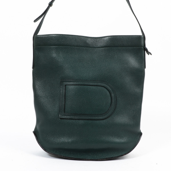 値引きする Pin Delvaux Vintage Labellov ○ Bag Crossbody Leather Green バッグ