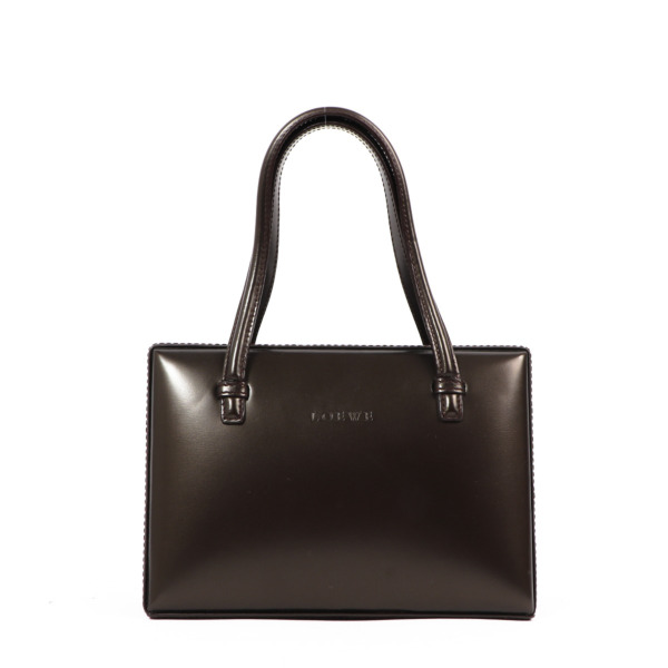 Loewe Vintage Brown Leather Mini Handbag ○ Labellov ○ Buy and