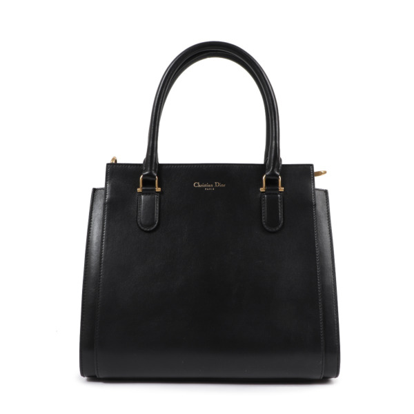 Christian Dior Black Lambskin 21st Tote Bag Labellov Buy and Sell Authentic Luxury