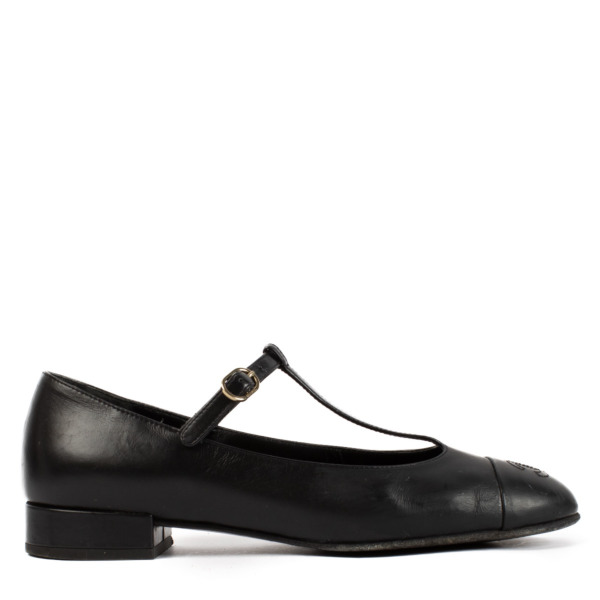 [CHANEL]★Mary Jane Turnlock Shoes CHANEL Mary Jane Turnlock Loafer 35.5 Black G45280 134652849