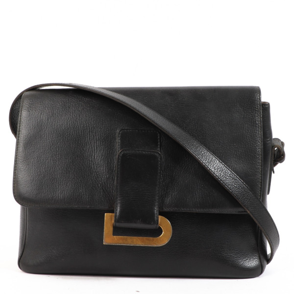 Delvaux Black Poirier Leather Vintage Bag Labellov Buy and Sell ...