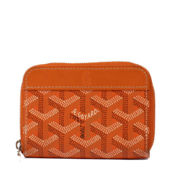 Goyard Orange Matignon Mini Wallet ○ Labellov ○ Buy and Sell