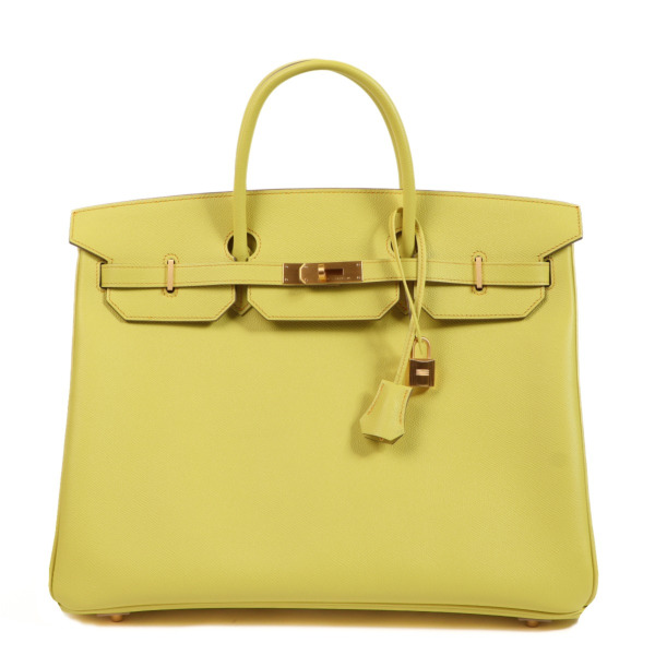 【おしゃれが輝く】HERMES★オリンペスモール(イエローゴールド) Hermès HSS Birkin 40 Lime & Abricot Epsom BGHW ○ Labellov