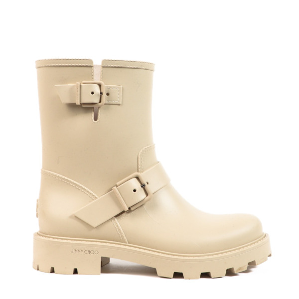 靴 JIMMY CHOO YAEL FLAT RUBBER BOOTS Jimmy Choo - Yael Flat rubber boots black - The Corner