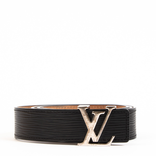 Louis Vuitton ブラック レザーベルト　n3 ベルト・LV アイコニック 30MM リバーシブル モノグラム｜ルイ