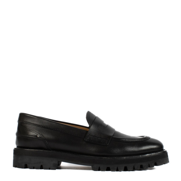 DRIES VAN NOTEN ローファー　ブラック Dries Van Noten Black Leather Loafers ○ Labellov ○ Buy and
