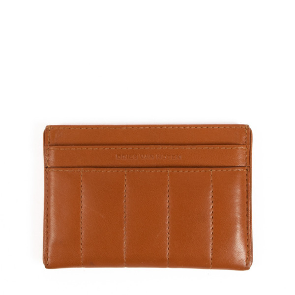 Dries Van Noten Camel Leather Cardholder ○ Labellov ○ Buy and