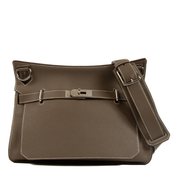 Hermès Jypsiere 34 Etoupe Taurillon Clemence ○ Labellov