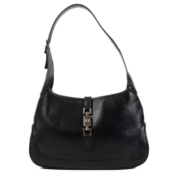 バッグ GUCCI Jackie hand bag all leather black ll06484_gucci_black_leather_sh