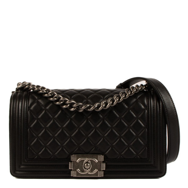 Chanel Black Quilted Medium Boy Bag Labellov Buy and Sell