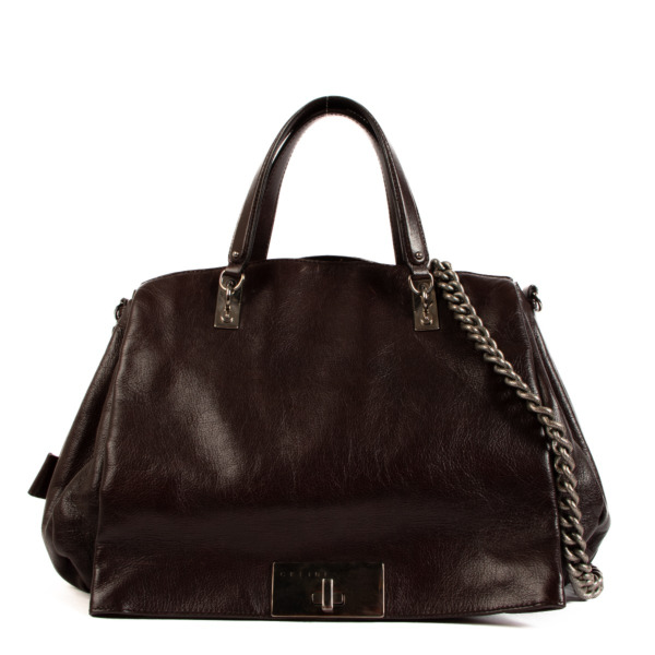 Celine Brown Watch Me Work Bag Labellov Buy and Sell Authentic Luxury