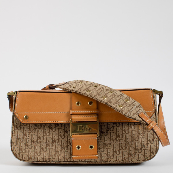 Dior Beige/Tan Diorissimo Canvas/Leather Street Chic Small Bag