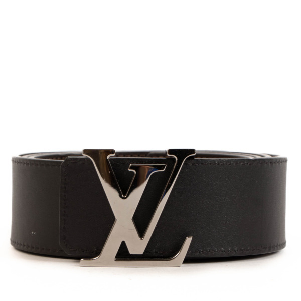 Louis Vuitton Reversible Brown and Black Initial Belt - size