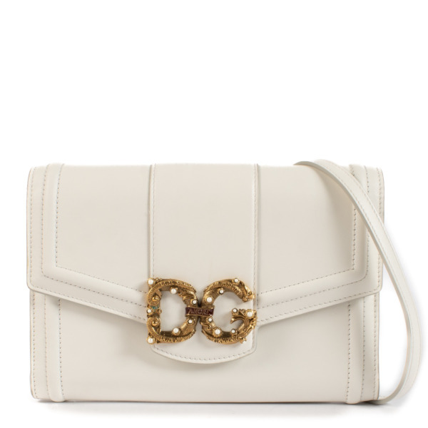 D*g様 ノベルティ　ホワイト　ミニバック　ミニウォレット Dolce & Gabbana White Amore Crossbody Bag ○ Labellov ○ Buy and