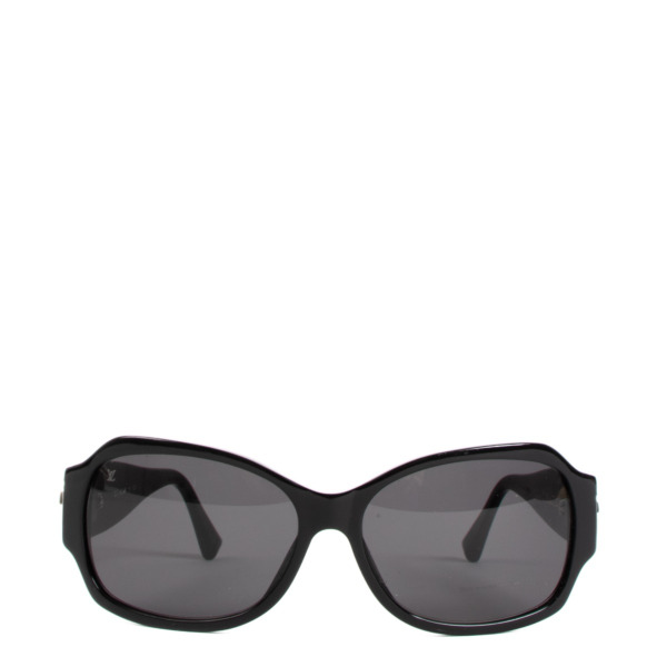 Louis Vuitton Black Ursula Crystal Sunglasses Labellov Buy and Sell Authentic Luxury