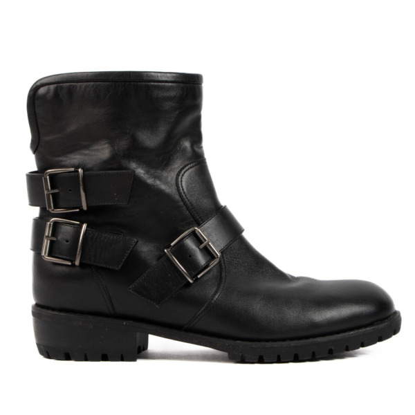 Guiseppe Zanotti Black Fur lined Biker Boots Size 39 Labellov Buy and Sell Authentic Luxury