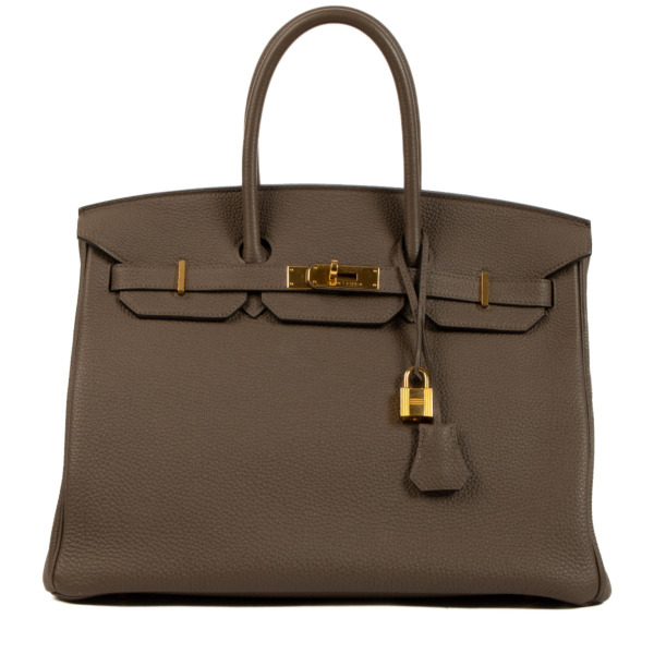Hermès Birkin 35 Brulée Togo GHW Labellov Buy and Sell Authentic Luxury