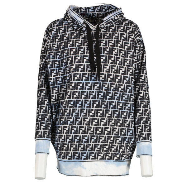 Gray fendi hoodie hotsell