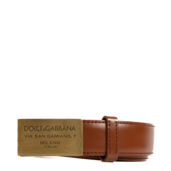 Dolce & Gabbana Brown Belt ○ Labellov ○ Buy and Sell Authentic