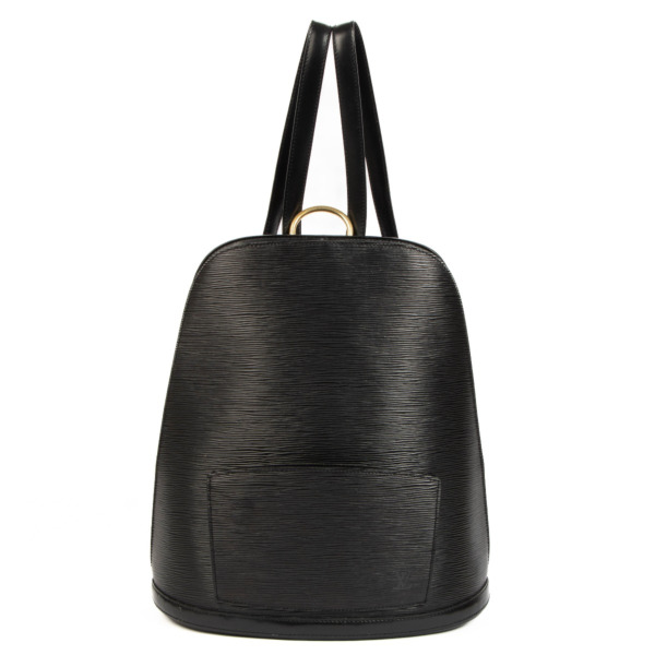 Louis Vuitton Black Gobelins Epi Leather Backpack ○ Labellov
