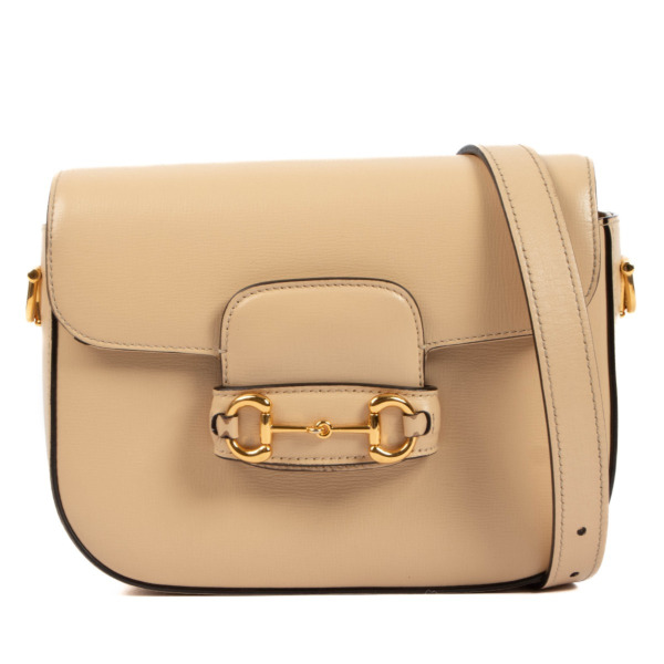 Gucci Beige Horsebit 1955 Mini Crossbody Bag ○ Labellov