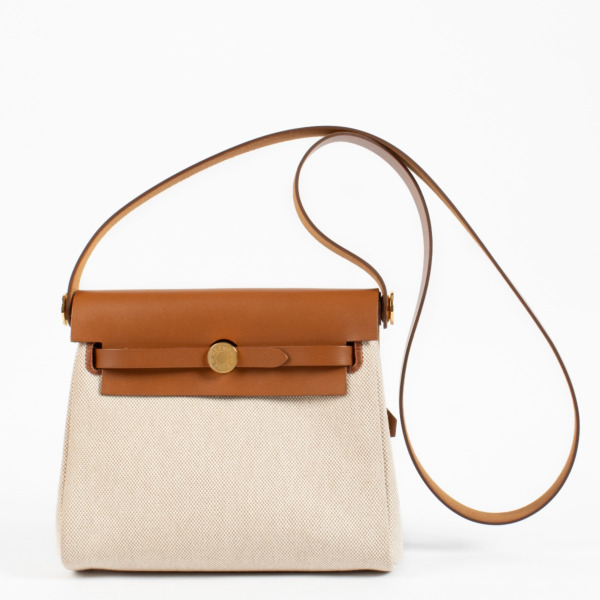 Hermès Herbag Zip 20 Canvas/Hunter GHW ○ Labellov ○ Buy