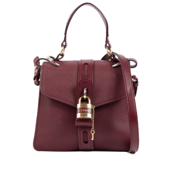 Chloe Burnt Mahogany Small Aby Day Bag Labellov Buy and Sell Authentic Luxury