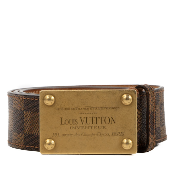 Louis vuitton damier ebene belt top